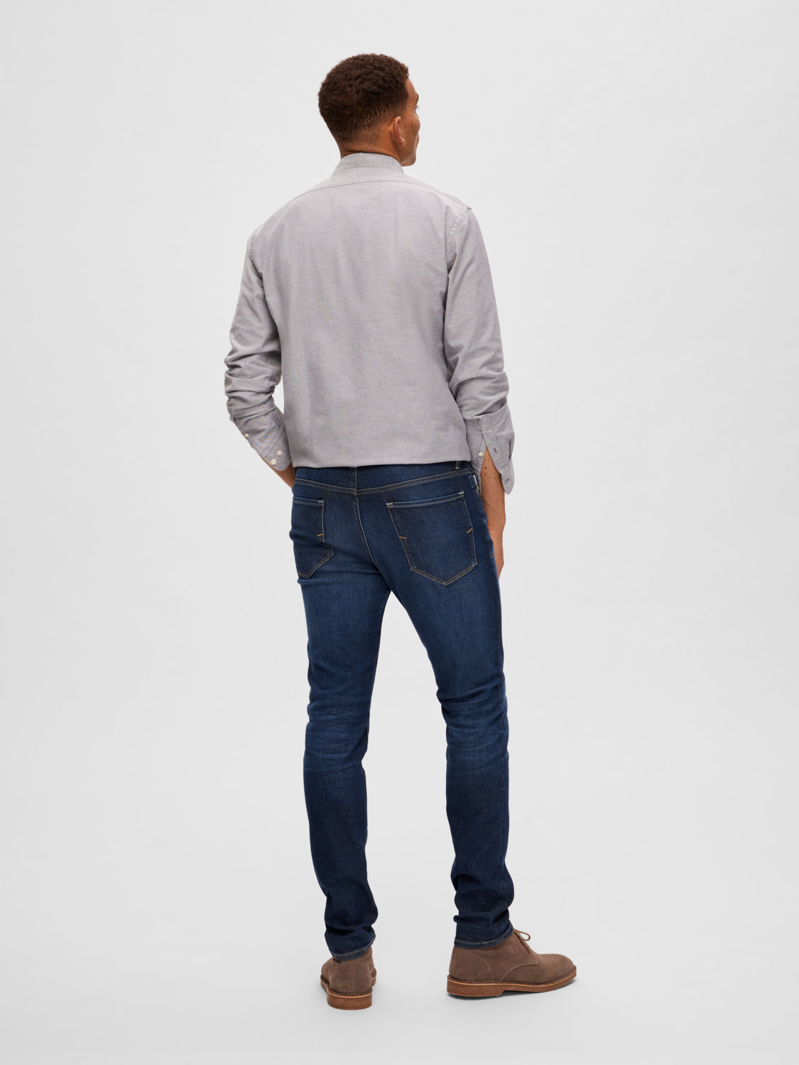 SELECTED HOMME - 175-SLIM LEON 31604 Jeans - Dark Blue Denim